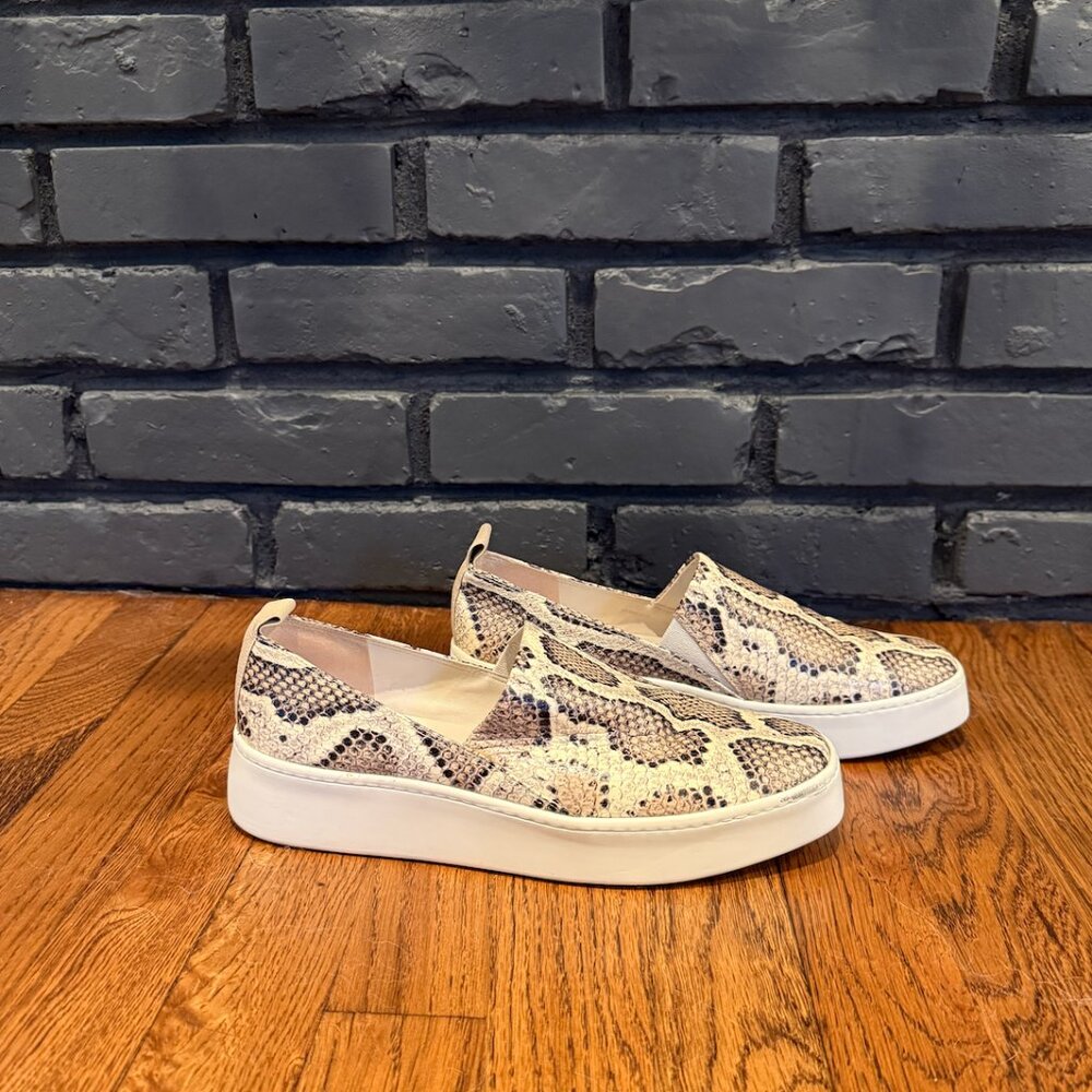 Vince Saxon 2 Snakeskin Python Embossed Leather P… - image 3